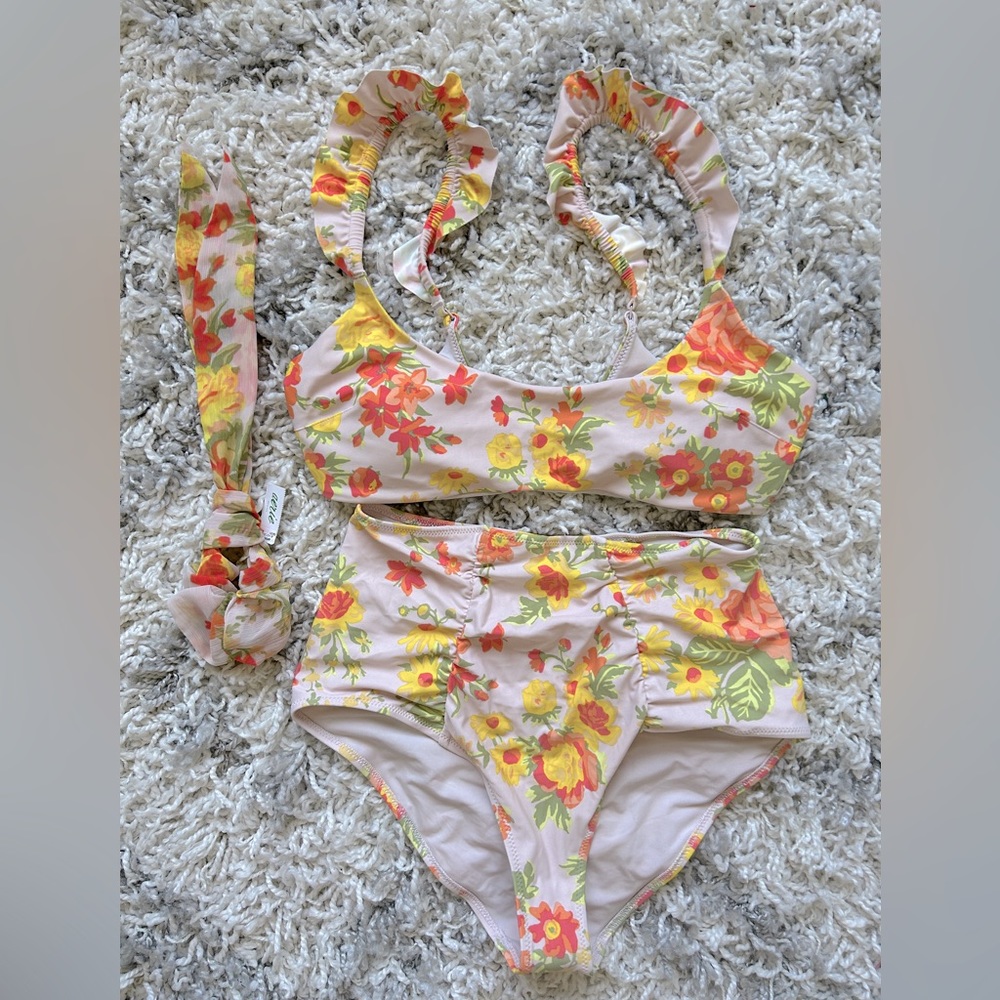 American Eagle Floral Bikini Set